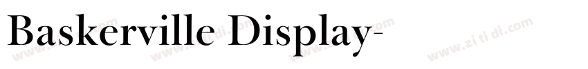 Baskerville Display字体转换
